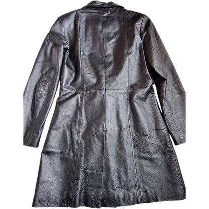 Płaszcz skórzany damski M