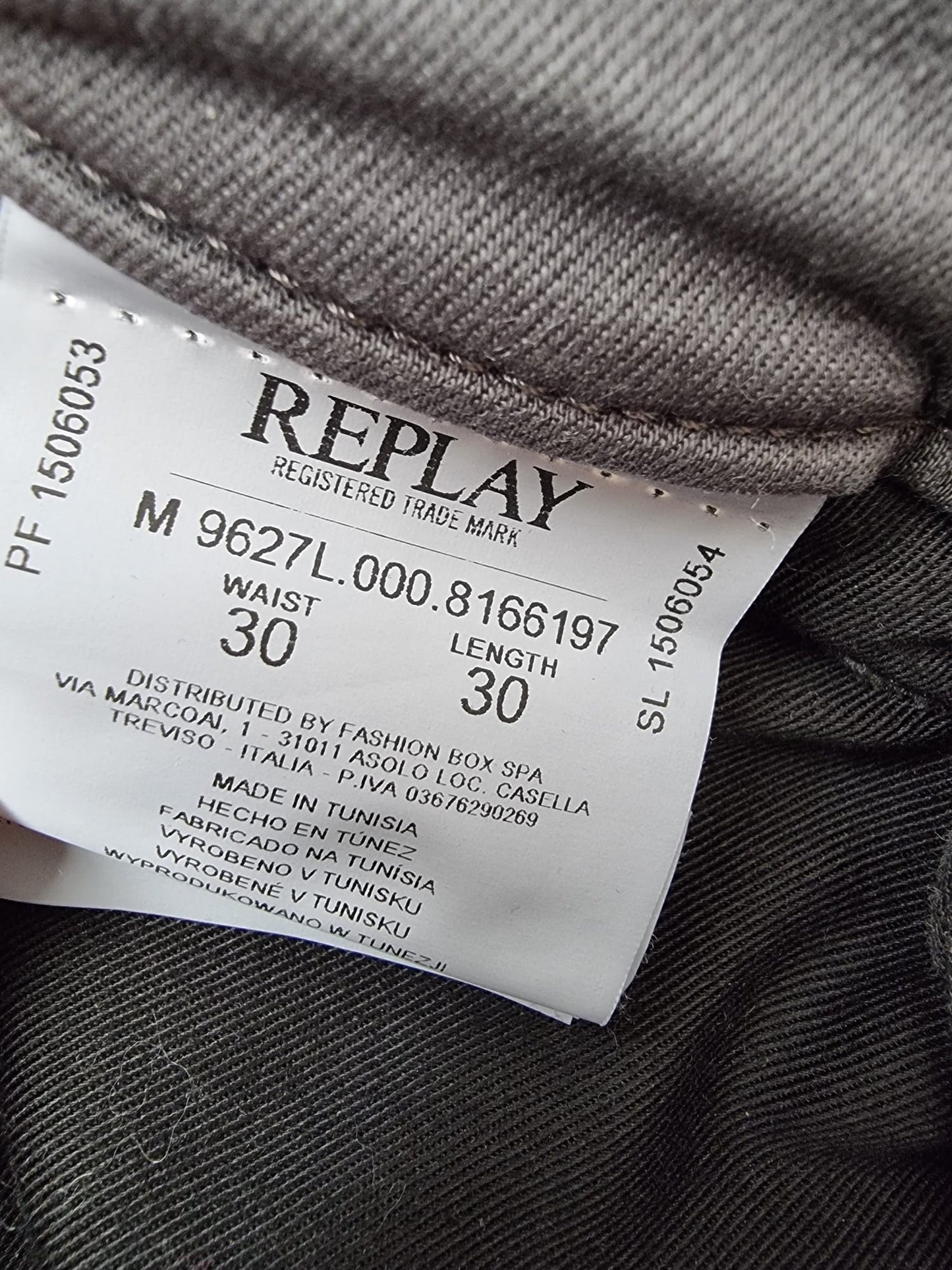 Replay Hyperflex Zeumar spodnie męskie W30/L30